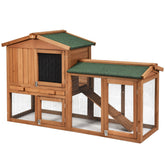 58 Inch Weatherproof Wooden Rabbit Hutch