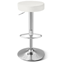 1 Piece Round Bar Stool Adjustable Swivel Pub Chair