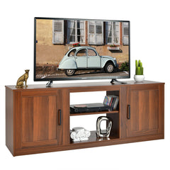 58 Inch TV Stand with 1500W Faux Fireplace for TVs up to 65 Inch