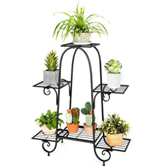 6-Tier Plant Stand with Adjustable Foot Pads