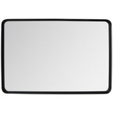 Rectangular Wall Mount Bathroom Mirror with Solid Steel Frame
