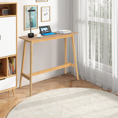 48 Inch Bamboo Bar Table High Top Console Dining Pub Table