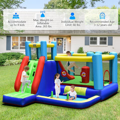 Inflatable Bounce House with 735W Blower