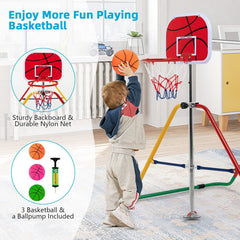 Kids Folding Horizontal Bar with 4 Adjustable Heights