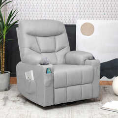 360 Degree Swivel Rocker Recliner Chairs with Massage and Heating