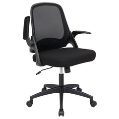 Adjustable Mesh Office Chair Rolling Computer Desk Chair with Flip-up Armrest