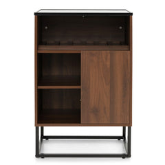 Wine Storage Cabinet Buffet Sideboard with Adjustable Shelf Sliding Door