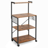 4-Tier Kitchen Baker鈥檚 Rack on Wheels