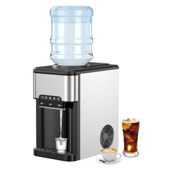 Water Cooler Dispenser 3-in-1 with Built-in Ice Maker and 3 Temperature Settings