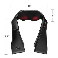 Shiatsu Neck Massager with Heat and Deep Tissue 3D-Kneading