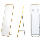 Full Length Wall Mounted Body Mirror with Free Standing Stand
