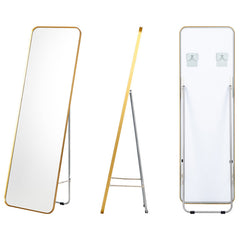 Full Length Wall Mounted Body Mirror with Free Standing Stand