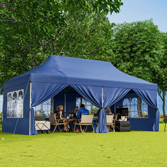 10 x 20 Feet Pop up Canopy with 6 Sidewalls Windows and Carrying Bag