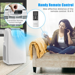 12000 BTU(Ashrae) Dual Hose Portable Air Conditioner with Remote Control