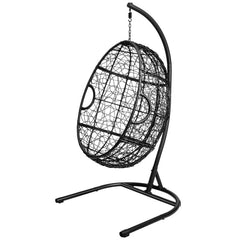 Indoor/Outdoor Hanging Cushioned Hammock Chair with Stand