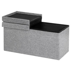 30 Inch Folding Storage Ottoman with Lift Top