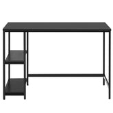 47/55 Inch Computer Desk Office Study Table Workstation Home with Adjustable Shelf Black