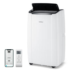 12000/14000 BTU Portable Air Conditioner 4-in-1 Smart WiFi Enabled Home AC Unit with Heat