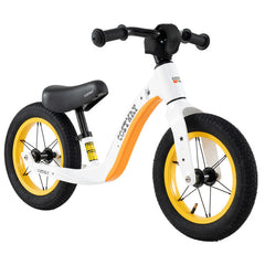 12-Inch Balance Bike with Adjustable Seat and Rotatable Handlebar for Over 36 Months Old