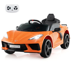 12V Electric Kids Ride On Car Licensed Chevrolet Corvette C8 with Remote Control Ages 3+ Years Old