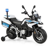 12V BMW Kids Ride On Police Motorcycle with Light and Music