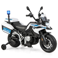 12V BMW Kids Ride On Police Motorcycle with Light and Music