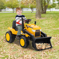 12V Kid's Ride on Excavator Electric Construction Vehicle with Adjustable Digging Bucket