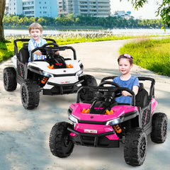 12V Kids Ride on Truck Off-Road UTV with Parental Remote and Lights