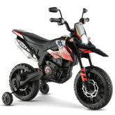 Aprilia Licensed Kids Ride On Motorcycle with 2 Training Wheels and Lights