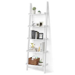 5-Tier Ladder Shelf with Open Shelves for Living Room Home Office