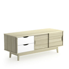 TV Console Cabinet with Drawers and Sliding Doors for TVs Up to 60 Inch