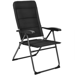 Set of 4 Patio Folding Chairs with Adjustable Backrests