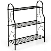 3-Tier Scrollwork Designed Metal Plant Stand