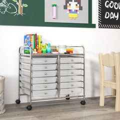 12 Drawers Rolling Storage Cart for Home and Office