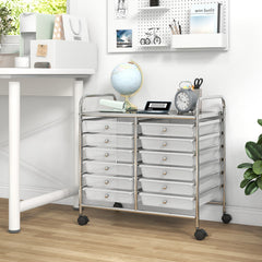 12 Drawers Rolling Storage Cart for Home and Office