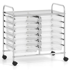 12 Drawers Rolling Storage Cart for Home and Office