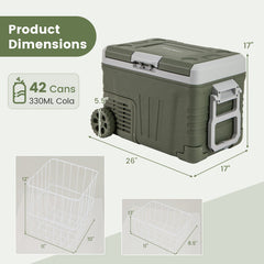 12 Volt Car Refrigerator Portable Car Fridge with Adjustable Range