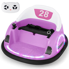 12V 360° Ride on Bumper Car for Toddlers with Remote Control