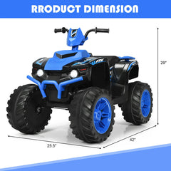 12V Kids Ride on ATV with LED Lights and Treaded Tires and LED lights