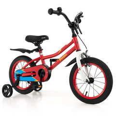 14 Inch Kids Bike with 2 Training Wheels for 3-5 Years Old