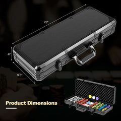 Texas Holdem Poker Chip Set 500 Pieces Claytec Chips 14 Gram