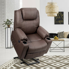 Electric Power Lift Multifunction Electric Recliner with 2 Side Pockets and Cup Holders