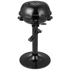 1600W Portable Electric BBQ Grill with Removable Non-Stick Warming Rack