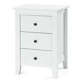 Modern Bedside Cabinet with 3 Drawers for Living Room and Bedroom