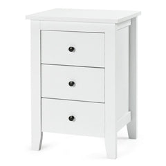 Modern Bedside Cabinet with 3 Drawers for Living Room and Bedroom