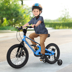 16 Inch Kids Bike Adjustable with Shock Absorber and Bell for Aged 4 to 7