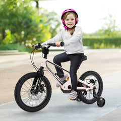 16 Inch Kids Bike Lightweight with Detachable Training Wheels for Aged 4 to 7