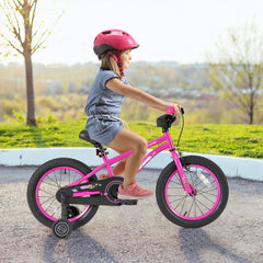 14/16/18 Inch Kids Bike for 3-8 Years Old Adjustable with Removable Training Wheels