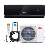 Energy Star Certified 18000 BTU 21 SEER2 208-230V Mini Split Air Conditioner and Heater Black Wifi Enabled