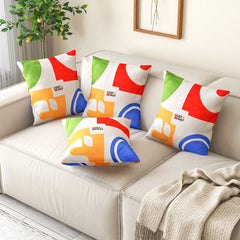 18 x 18 Inches Decorative Square Throw Pillows with Removable and Washable Velvet Pillow Cases